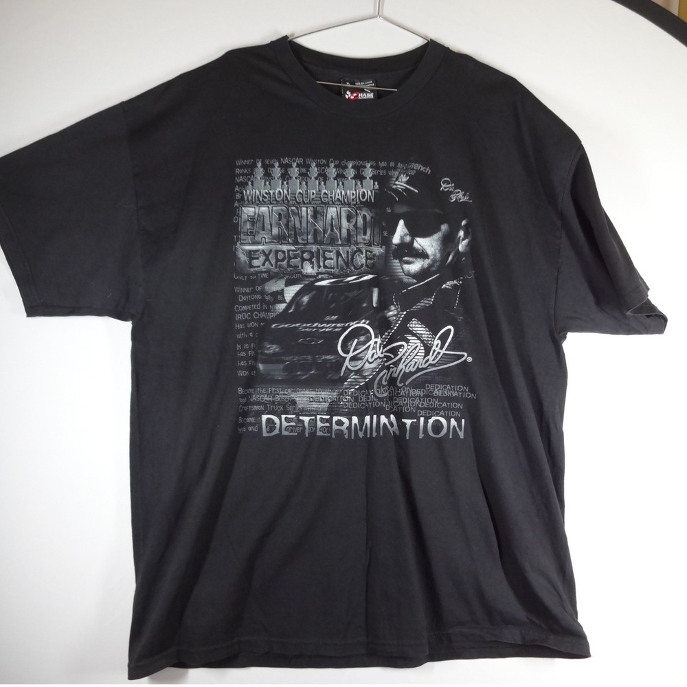Chase Authentics Dale Earnhardt TShirt Mens XL Black Determination NASCAR Racing